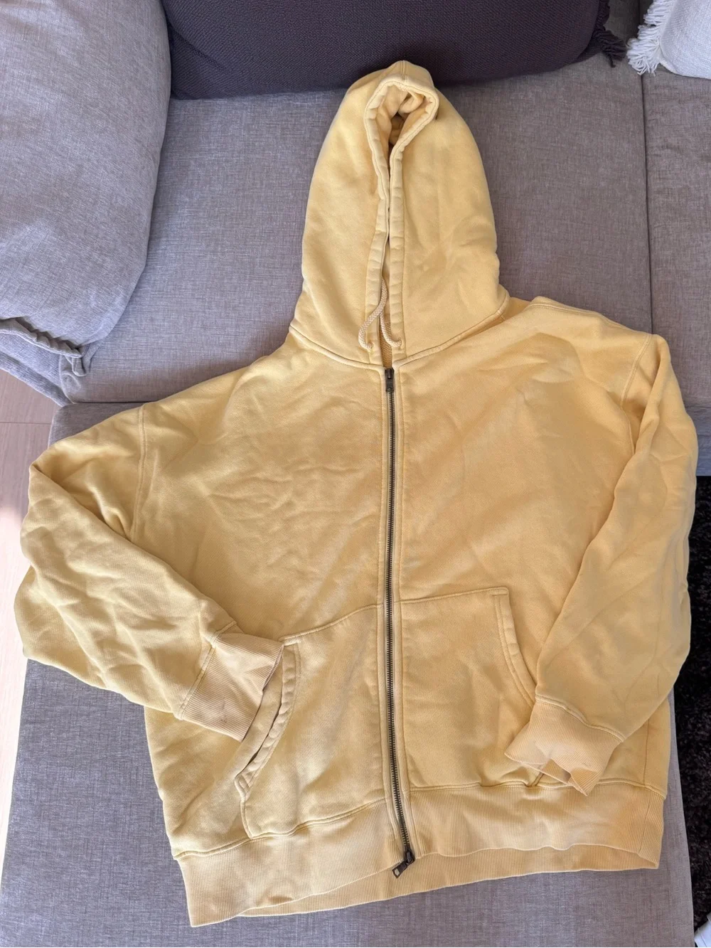 Elwood Yellow Zip-Up Hoodie Jacket